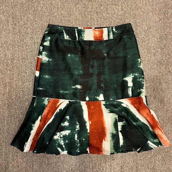Samantha Sung London 100% silk fit and flare skirt